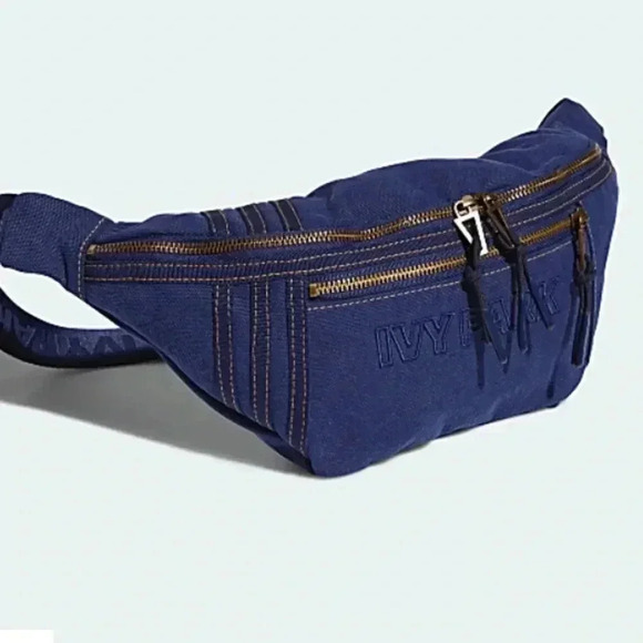 NWT Adidas x Ivy Park Denim Waist Fanny Pack Bag - Picture 3 of 8
